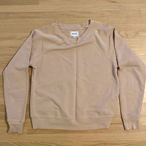 Mate the label French terry sweatshirt - Latte